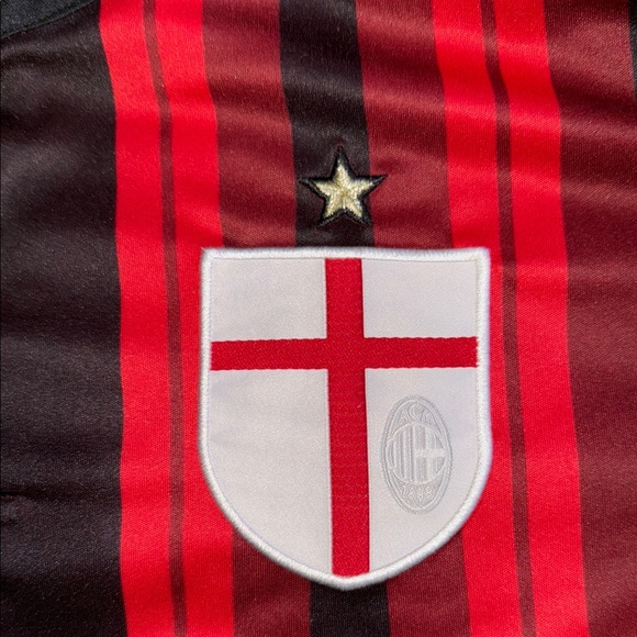 Adidas Red and Black Soccer Jersey with White Accents - Picture 5 of 5